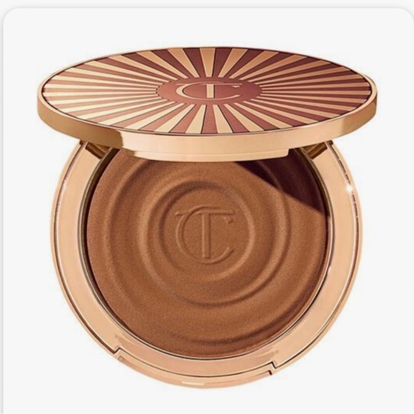 Charlotte Tilbury Beautiful Skin Sun-Kissed Glow Cream Bronzer 2 Medium 0.74 Oz - Picture 2 of 5